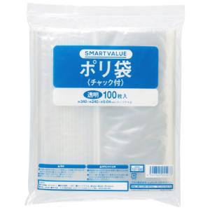 スマートバリュー ポリ袋チャック付 240X34...の商品画像