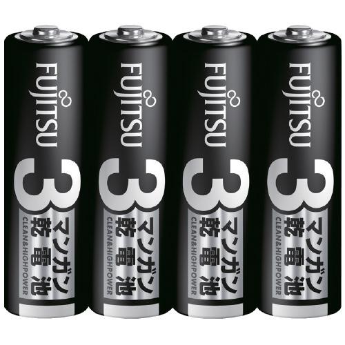 富士通 富士通マンガン乾電池　単３形　４本入 Ｒ６ＰＵ（４Ｓ） ★10個パック