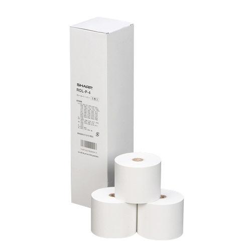シャープ レジ用ロール　普通紙　ＲＯＬ−Ｐ−４　５巻 ＲＯＬ−Ｐ−４ ★10個パック