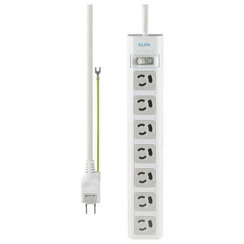 朝日電器　ＯＡマルチタップ７個口　１０ｍ　ＷＢＮ−Ｓ７３１０ＡＳ２