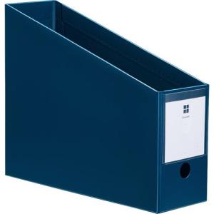 カウネット ２ＷＡＹ ＰＰ製ファイルボックス 幅１００ ネイビー ４２７８−４８６９｜shimiz