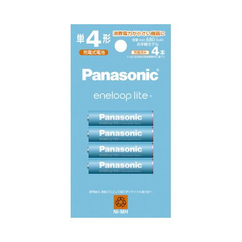 Ｐａｎａｓｏｎｉｃ 充電式電池 エネループライト お手軽モデル 単４形 ４本 ＢＫ−４ＬＣＤ／４Ｈ