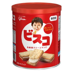 江崎グリコ ビスコ保存缶 ５枚６パック ７３６６４９ ★10パックセット｜shimiz