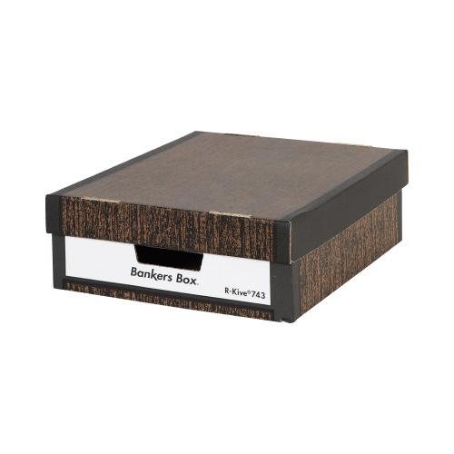 フェローズ バンカーズボックス ボックス木目調（2P） FE-1009901 グリーン購入法適応