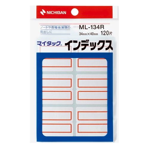 ニチバン マイタックインデックス　ＭＬ−１３４Ｒ　特大　赤 ＭＬ−１３４Ｒ