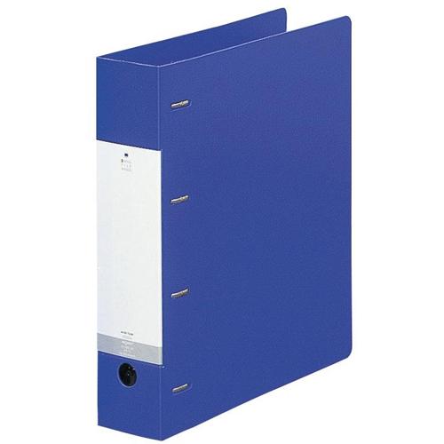 ＬＩＨＩＴ　ＬＡＢ． Ｄ型リングファイル４穴Ａ４Ｓ　Ｇ１２８０−８　青 Ｇ１２８０−８