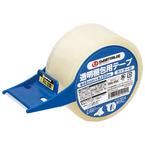 スマートバリュー 透明梱包用＜テープカッター付＞　Ｂ１７１Ｊ Ｂ１７１Ｊ