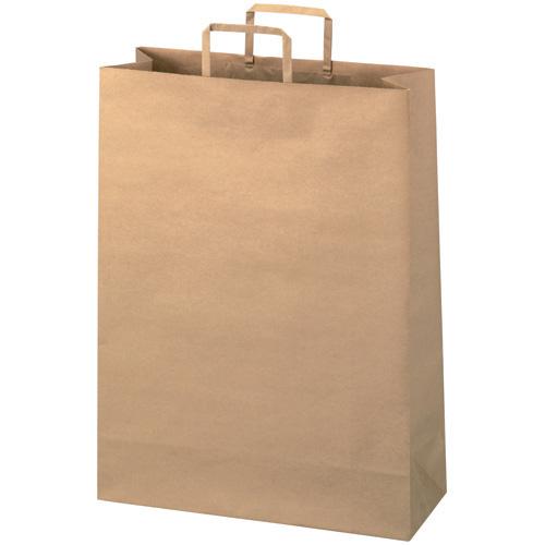 スマートバリュー 手提袋　平紐　茶　特大　３００枚　Ｂ２９４ＪＢ６ Ｂ２９４Ｊ−Ｂ６