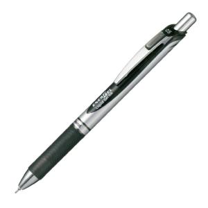 ぺんてる（Pentel） エナージェルボールペン シルバー軸0.5黒 BLN75Z-A