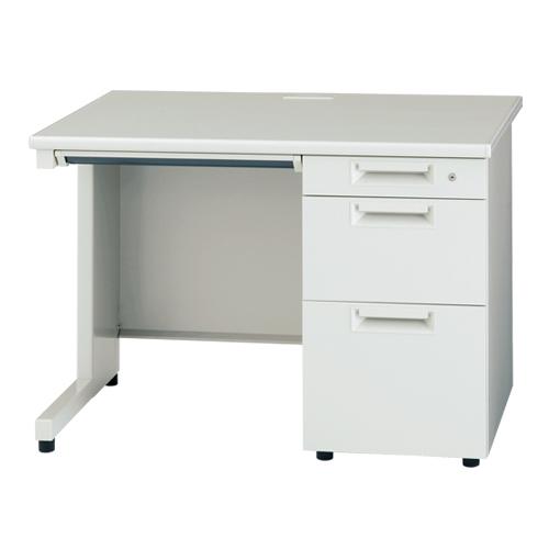 プラス 片袖机　ＪＳ−１０７Ｄ−３　ＷＨ　ホワイト ＪＳ−１０７Ｄ−３　ＷＨ