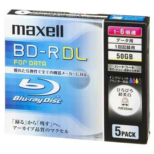 マクセル ブルーレイディスクＢＬ−ＲＤＬ５枚ＢＲ５０ＰＷＰＣ．５Ｓ ＢＲ５０ＰＷＰＣ５Ｓ