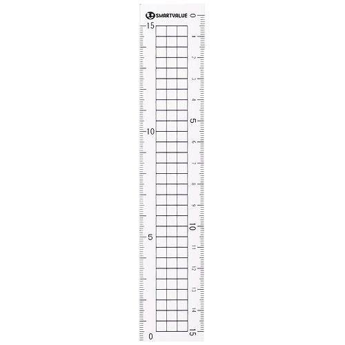 スマートバリュー 再生ＰＥＴ直定規１５ｃｍ　Ｂ３３１Ｊ Ｂ３３１Ｊ