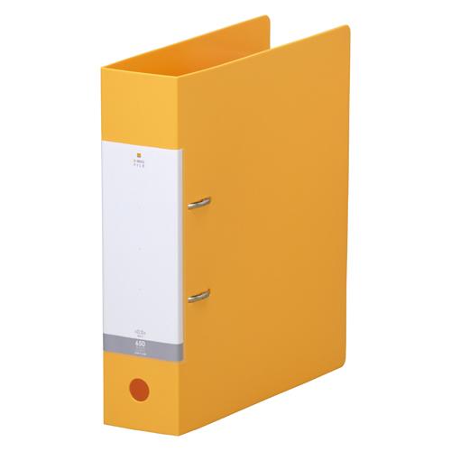 ＬＩＨＩＴ　ＬＡＢ． Ｄ型リングファイル　Ａ４Ｓ　Ｇ２２８０−５　黄 Ｇ２２８０−５