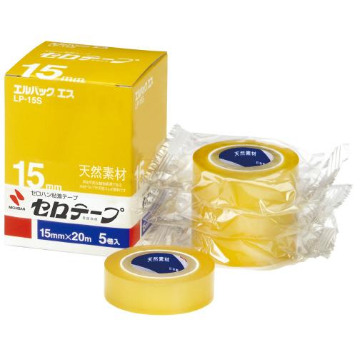 ニチバン セロテープ　Ｌパック　ＬＰ−１５Ｓ　１５ｍｍ×２０ｍ　５巻 ＬＰ−１５Ｓ