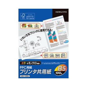 コクヨ プリンタ共用紙ＦＳＣ認証 Ｂ５ １００枚 ＫＢ−１３５Ｎ｜shimiz