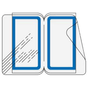 コクヨ KOKUYO タックインデックスC 透明保護フィルム 中 青 12片×10枚 タ-121B ★10個パック｜ジムエールYahoo!店