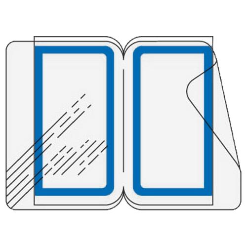 コクヨ KOKUYO タックインデックスC 透明保護フィルム 中 青 12片×10枚 タ-121B ...