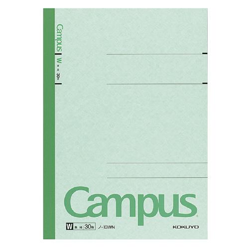 コクヨ KOKUYO キャンパスノート（特殊罫） 無地 セミB5（6号） 30枚 ノ-13WN