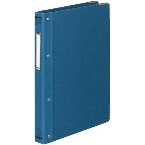 コクヨ KOKUYO バインダーMP（カラー布貼りタイプ） B5縦 26穴 角金付約100枚収容 青...