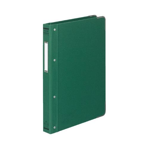 コクヨ KOKUYO バインダーMP（カラー布貼りタイプ） B5縦 26穴 角金付約100枚収容 緑...