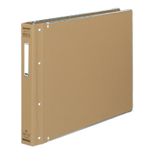 コクヨ KOKUYO バインダーMP（布貼りタイプ） B4横 26穴 縁金付約200枚収容 ハ-12...