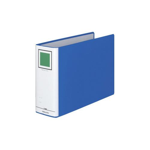 コクヨ KOKUYO チューブファイル「エコ」 A4横 80ミリとじ 2穴 青 フ-E685B グリ...