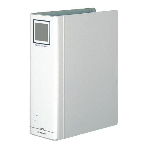 コクヨ KOKUYO チューブファイル「エコツインR」 S型 A4縦 80ミリとじ 2穴 シルバー ...