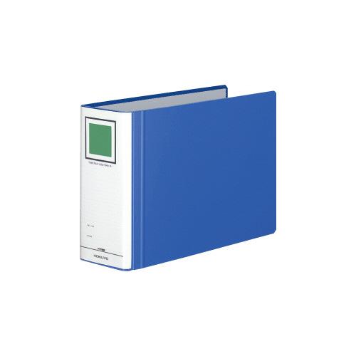 コクヨ KOKUYO チューブファイル「エコツインR」 E型 A4横 80ミリとじ 2穴 青 フ-R...