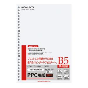 コクヨ ＰＰＣ用紙共用紙多穴 Ｂ５ １００枚 ＫＢ−１０５Ｈ２６ ★10パックセット｜shimiz