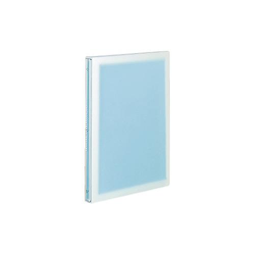 コクヨ KOKUYO スライドバインダー「コロレー」 スリム B5（26穴） ブルー 15枚付 ル-...