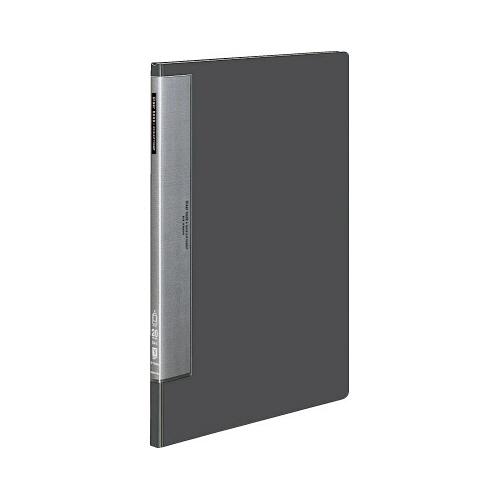 コクヨ KOKUYO クリヤーブック ウェーブカットポケット B4縦 固定式20枚ポケット 濃灰 ラ...