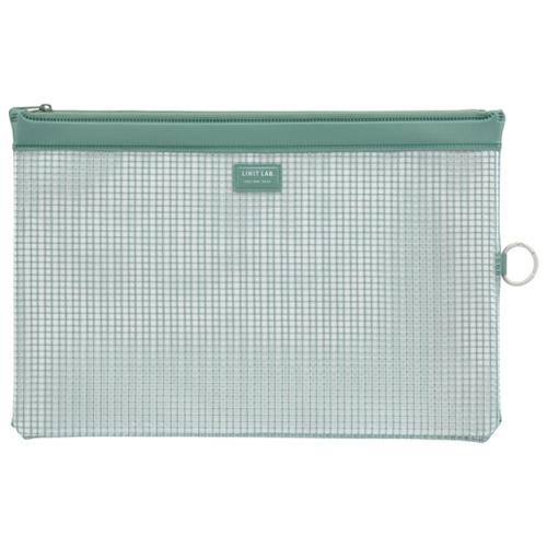 ＬＩＨＩＴ　ＬＡＢ． メッシュケース　Ｆ−２４６　Ａ４　オリーブ Ｆ−２４６オリ