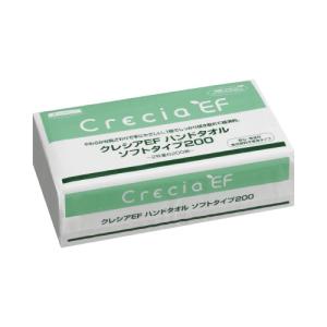 日本製紙クレシア クレシアEFハンドタオル ソフトタイプ 200組（2枚重ね） 37001 ★10個パック