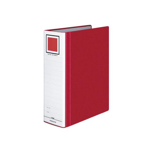 コクヨ KOKUYO チューブファイル「エコツインR」 S型 A4縦 80ミリとじ 2穴 赤 フ-R...