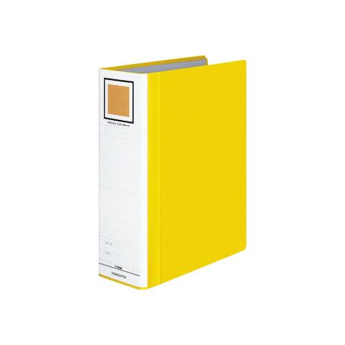 コクヨ KOKUYO チューブファイル「エコツインR」 S型 A4縦 80ミリとじ 2穴 黄 フ-R...