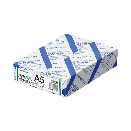 コクヨ KOKUYO KB用紙（ホワイト） A5 白色度80％ 500枚 KB-KW30 ★10個パ...