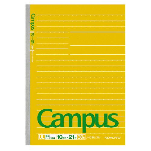 コクヨ KOKUYO キャンパスノート（幅広ドット入り罫線） セミB5 罫幅10mm 21行 30枚...