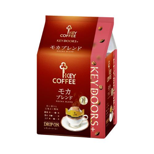 キーコーヒー ＫＥＹ ＤＯＯＲＳ＋ ドリップオン モカブレンド １０袋 ３０６１４１