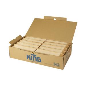 キングコーポレーション 業務用クラフト封筒テープ付 長3 85g／m2 1000枚 〒枠付き 075102  