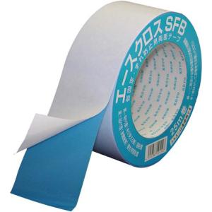 光洋化学 両面テープ 青 弱粘着 強粘着 エースクロスSFB 60巻 25mm×25m