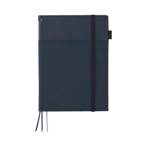 コクヨ KOKUYO カバーノート＜SYSTEMIC＞ 紺 ツインリング B5 罫幅6mm 40枚 ...