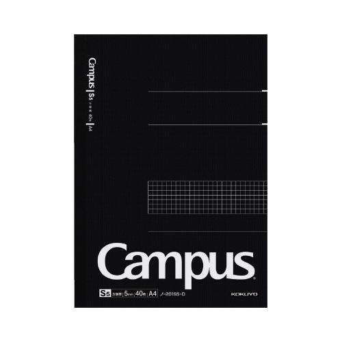 コクヨ KOKUYO キャンパスノート（方眼罫） A4（1号） 5mm方眼罫 40枚 ノ-201S5...