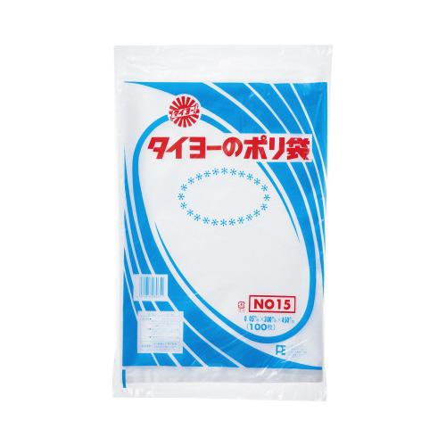 中川製袋化工 ポリ規格袋0．05mm 透明 15号 300×450mm 100枚入り S000118