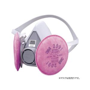 3M 防塵マスク兼防毒マスク 3M 6000F/2091-RL3全面体 アスベスト