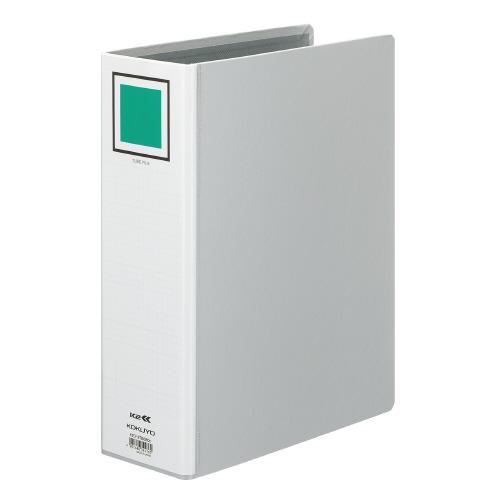 コクヨ KOKUYO 両開きチューブファイル「K2」 A4縦 80ミリとじ 2穴 シルバー K2フ-...