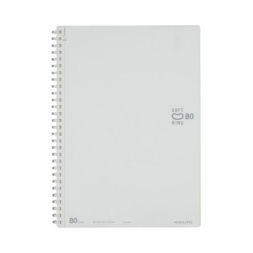 コクヨ KOKUYO ソフトリングノート（無地） （カットオフ）B5 80枚 ス-SV308W-W ...