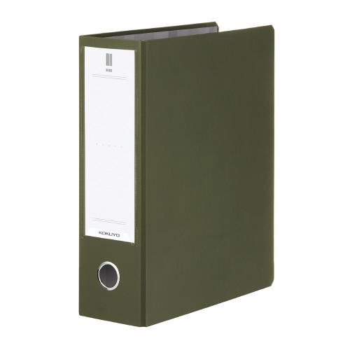 コクヨ KOKUYO チューブファイル「NEOS」A4縦 80mmとじ2穴 オリーブグリーン フ-N...