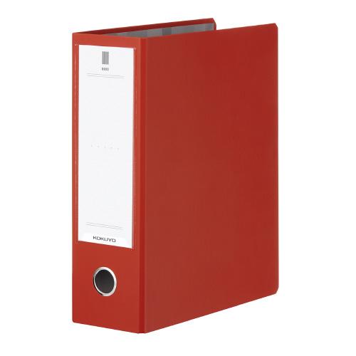 コクヨ KOKUYO チューブファイル「NEOS」A4縦 80mmとじ2穴 カーマインレッド フ-N...