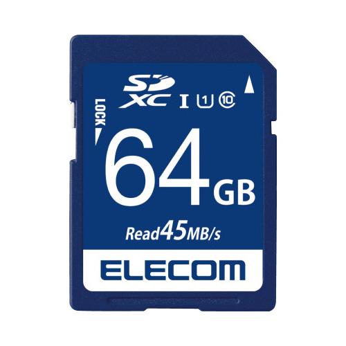 エレコム エレコム データ復旧SDXCカード UHS−I U1 45MB／s 64GB MF-FS0...