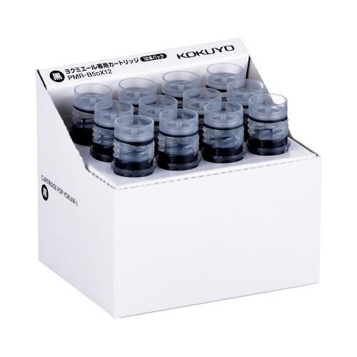 コクヨ KOKUYO ホワイトボード用マーカー ヨクミエール 専用カートリッジ黒12本入り PMR-...